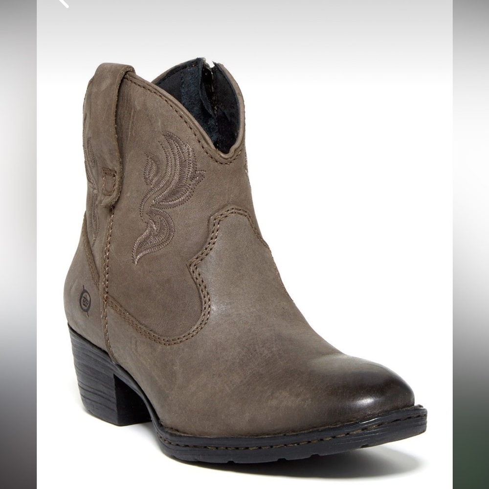 BORN Riven Gray Booties EUC